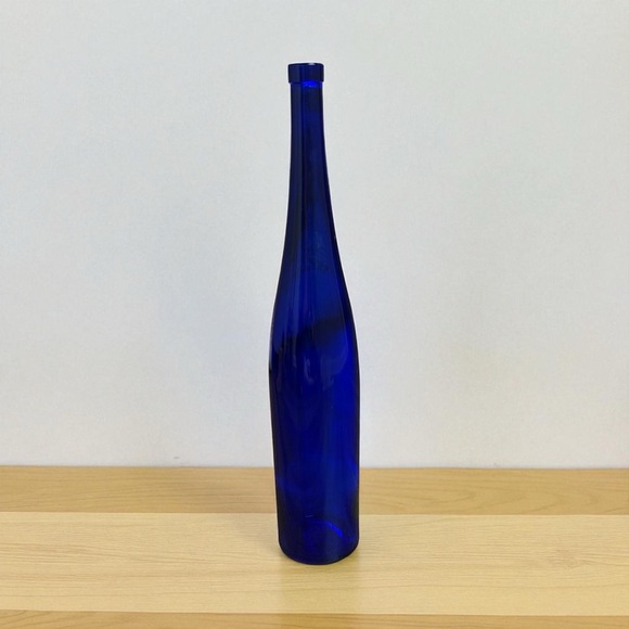 Cobalt Blue Glass Bottle Very Tall 19”H RARE Collectible Long Neck - Picture 1 of 7